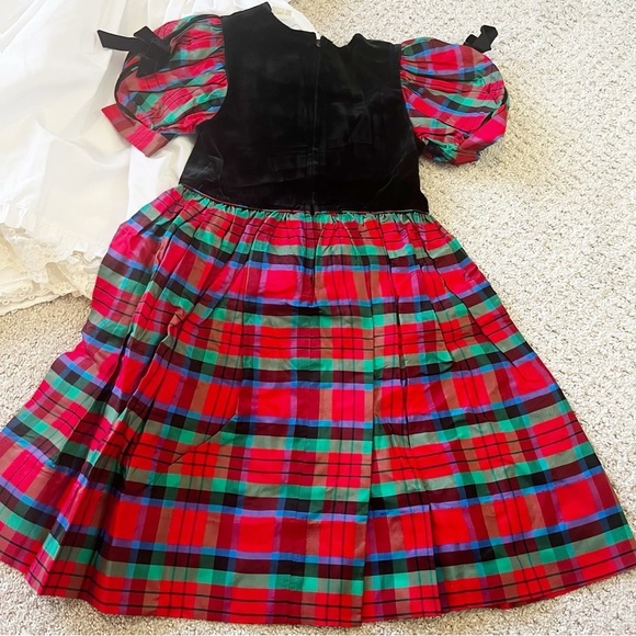 Vintage Girl Dress Lot Wedding Red Christmas Pink Handmade 7 pc Sz 18 mo 2 5 6 - Picture 10 of 16